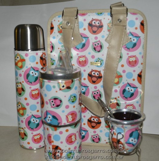 SET MATERO X 6 PZ BUHOS (CART/TER/LAT/MAT/BOMB)