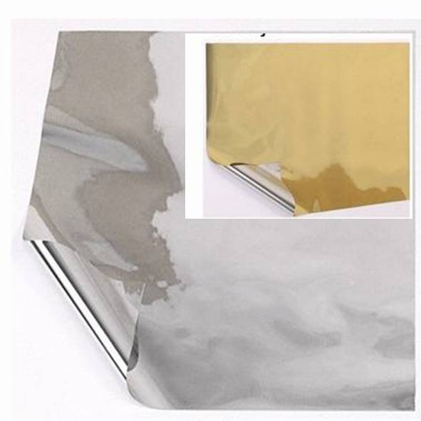 PAPEL CELOFAN ORO/PLATA METALIZADO X 10