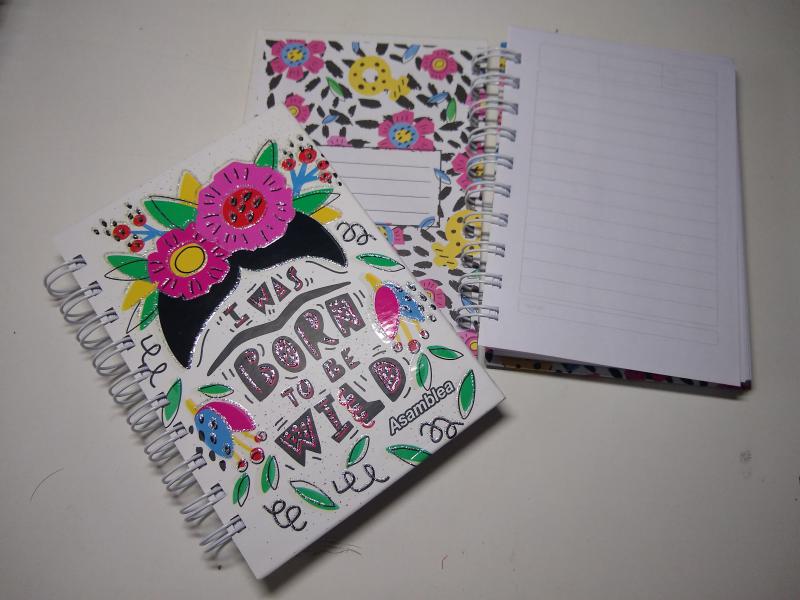 LIBRETA 10X15 T/DURA X 120 HS I WAS BORN TO BE WILD