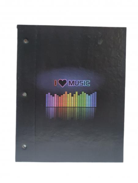 CARPETA C/CORDON Nº3 I LOVE MUSIC