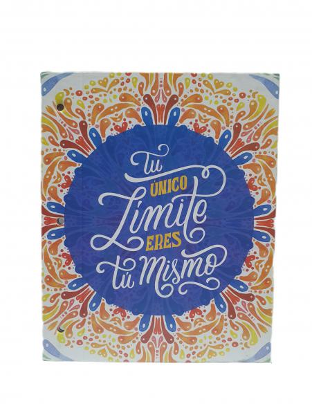 CARPETA C/CORDON Nº3 TU UNICO LIMITE ERES TU