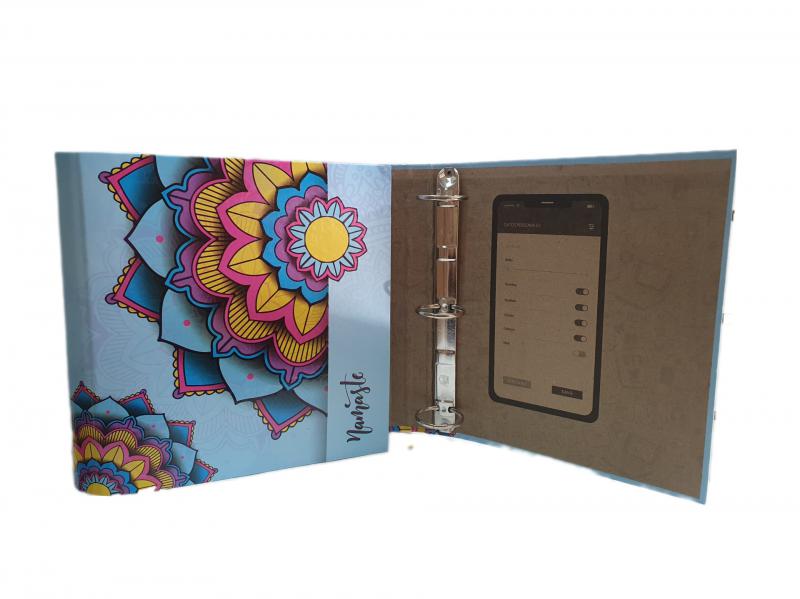 CARPETA CARTONE 3X40 NAMASTE(MANDALAS)