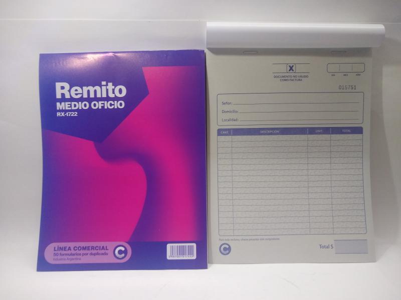 TALONARIO DUPLICADO MEDIO OFICO 17X22CM