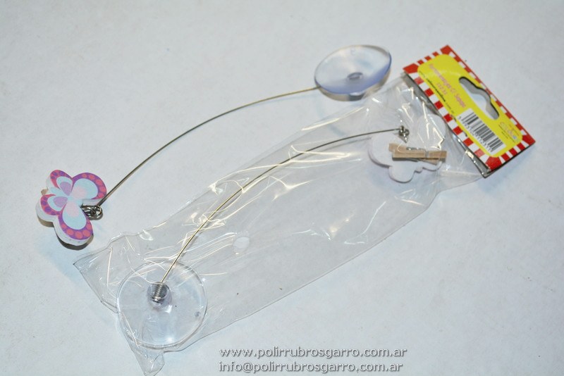 PORTAMENSAJE C/SOPÀPA MARIPOSA 18CM