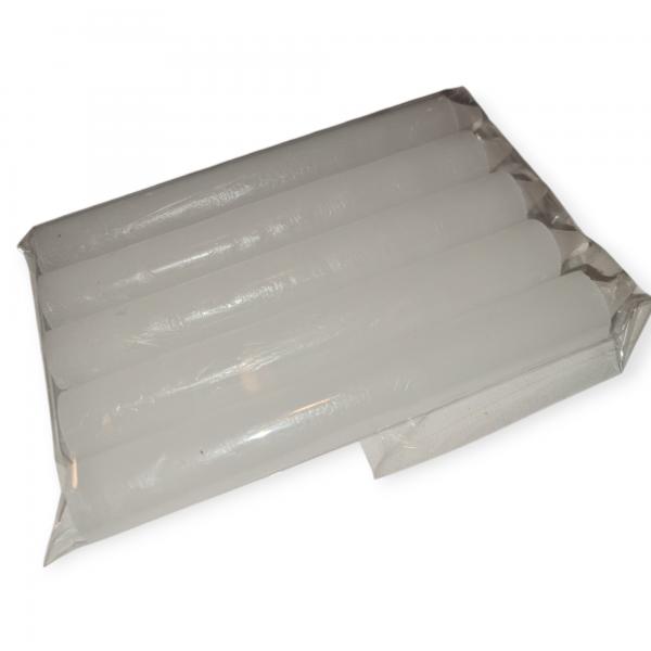 VELA LISA 12 CM BLANCO X 5 UNID (PARAFINA)