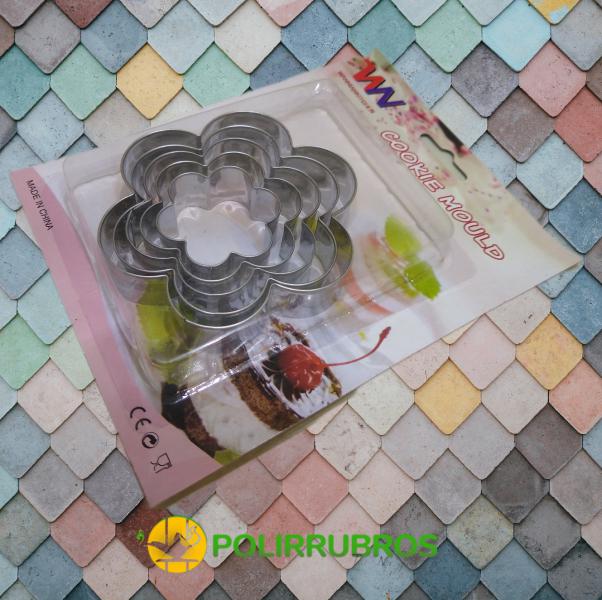 MOLDE CORTANTE FLOR METAL X 5 UNID