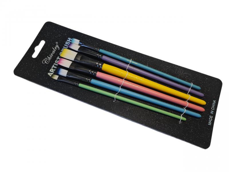 PINCEL ART X 6 UNID CHATOS