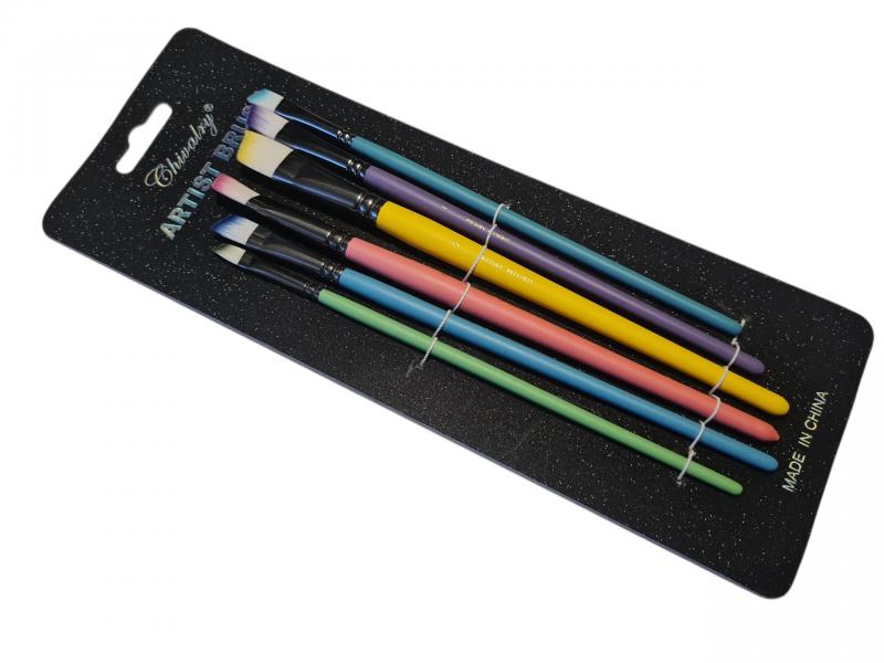 PINCEL ART X 6 UNID BISELADO