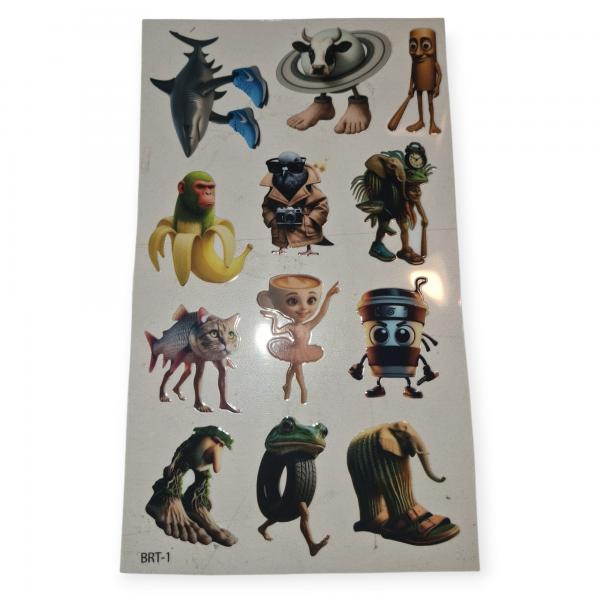 STICKER TRANFER P/TERMOS BRAINROTS