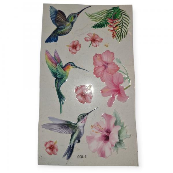 STICKER TRANFER P/TERMOS COLIBRI