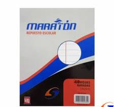 REPUESTO ESCOLAR MARATON X 48 HS RAYADA