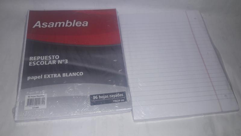 REPUESTO ASAMBLEA X 96HS RAYADO