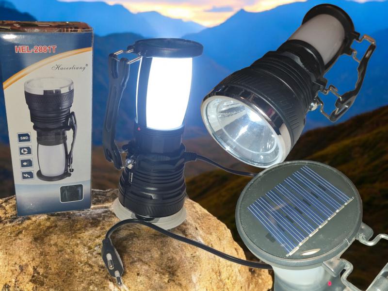 FAROL/LINTERNA RECARGABLE SOLAR 18CM