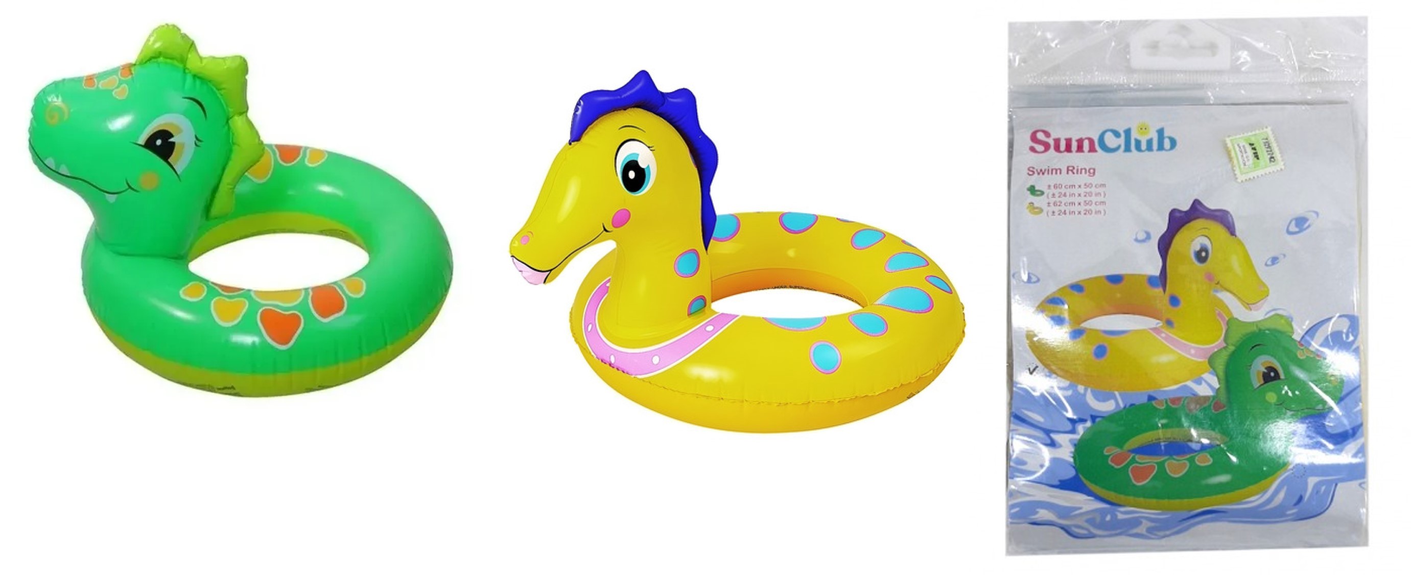 INFLABLE SALVAVIDAS CABEZA CABALLITO 60*50