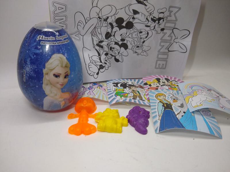 FROZEN* HUEVO HOJA PARA PINTAR+3 FIGURA PLAST