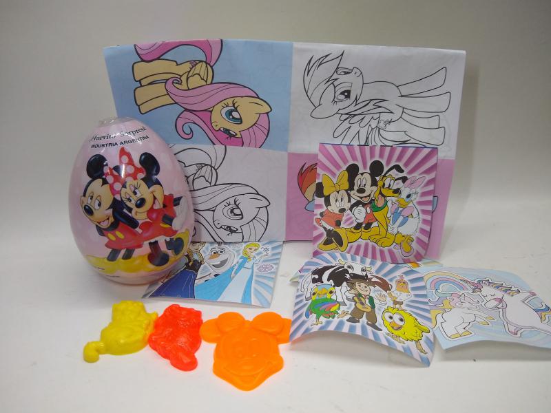 MICKEY/MINNIE* HUEVO HOJA PARA PINTAR+3 FIGURA PLAST