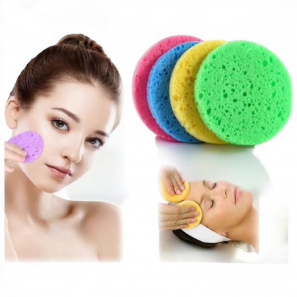 ESPONJA DESMAQUILLANTE REDONDA 8 CM