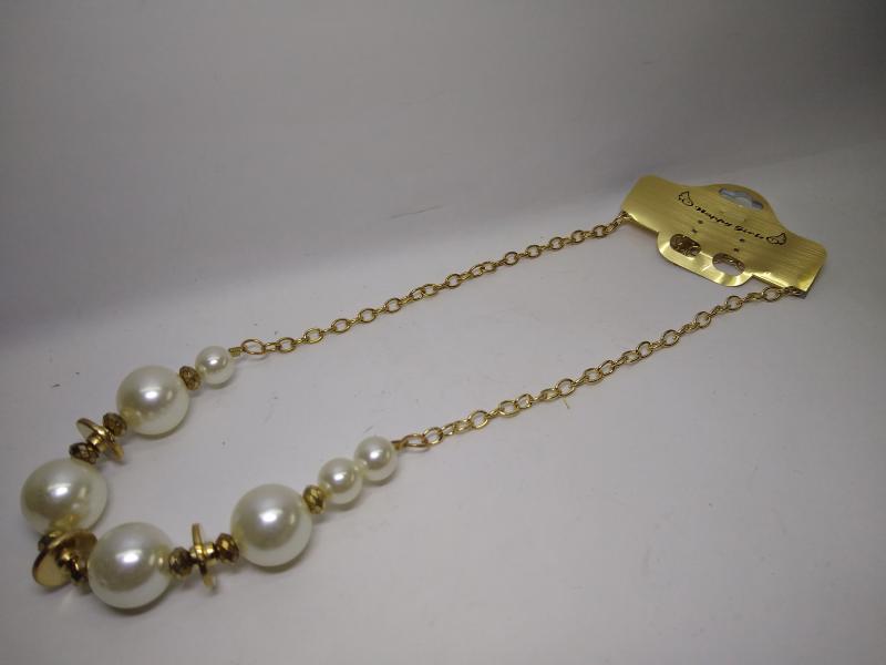 COLLAR PERLAS DONAS DORADA