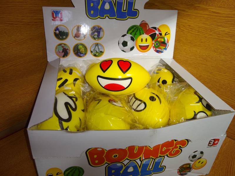 PELOTA SOFT EMOJI RUGBY 12CM