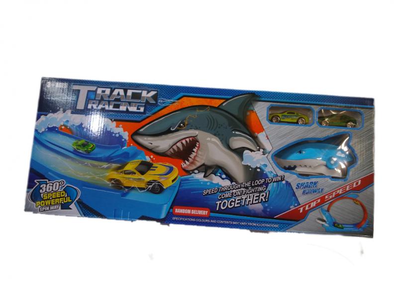 PISTA  AUTO 10 ACC C/RAMPA TIBURO 58X23CM