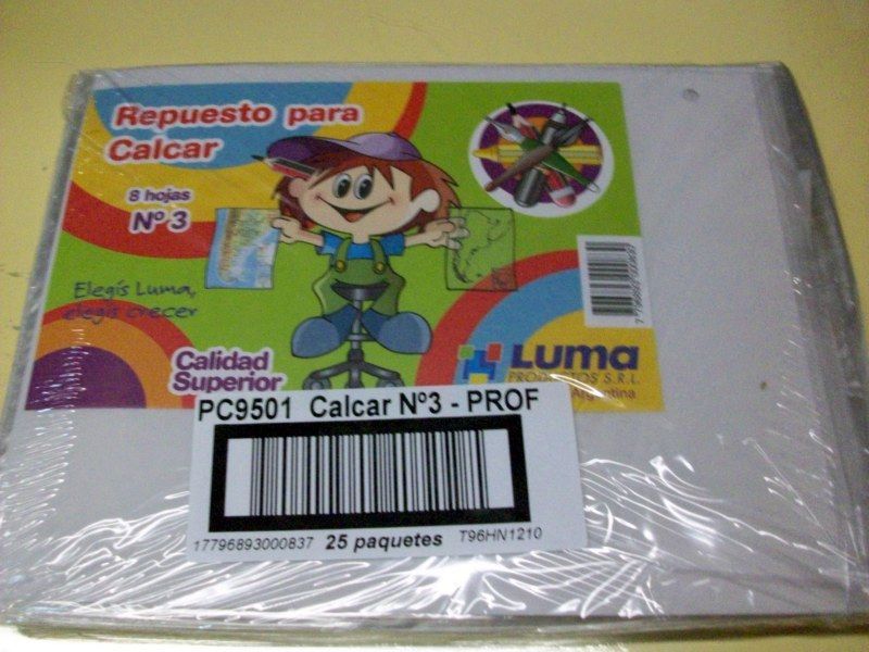 REPUESTO CALCAR LUMA Nº3 X 8 HJS