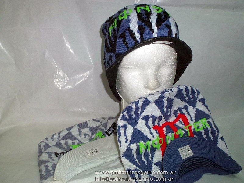 GORRO LANA CON VISERA BORDADO M