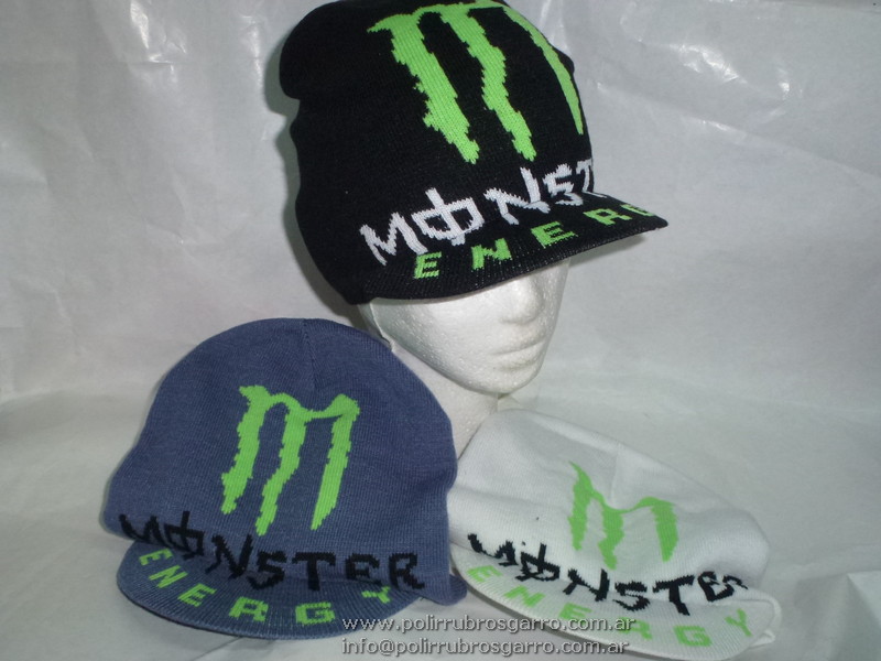 GORRO LANA DOBLE C/VISERA MONSTER