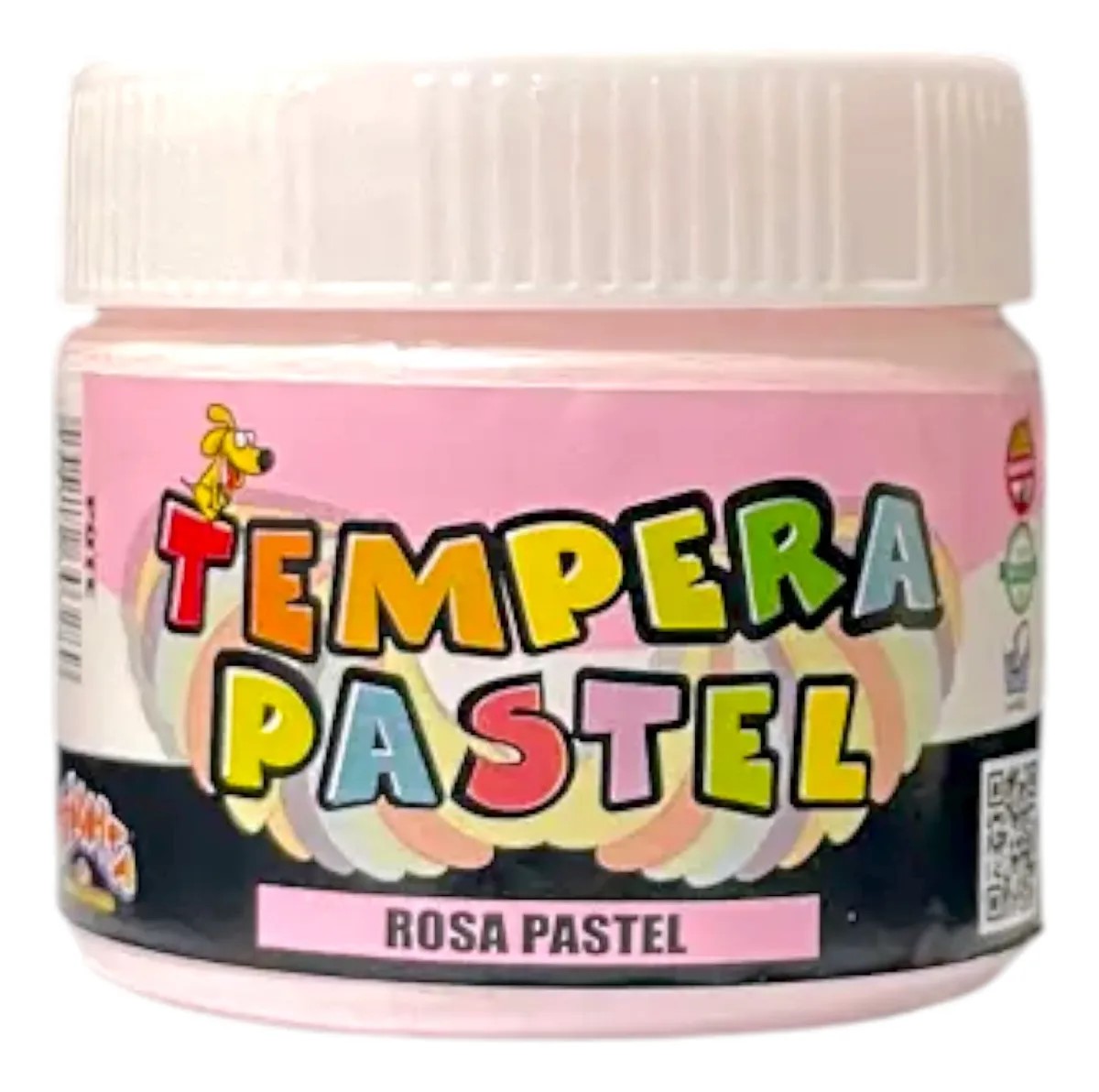 TEMPERA EN POTE 250 CC * PASTEL - 6 COLORES