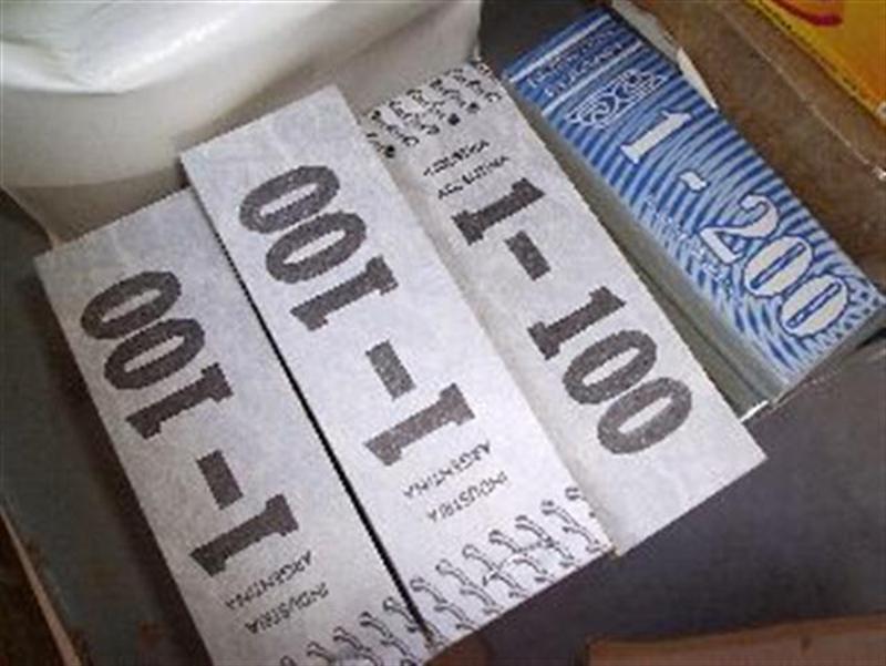 TALONARIO NUMEROS 1 AL 100