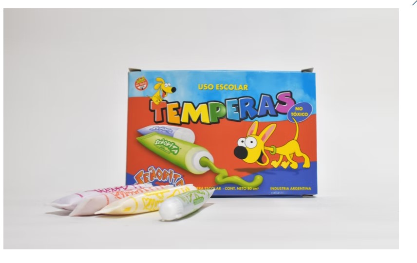 TEMPERA X 10 POMOS ( 12 COLORES)