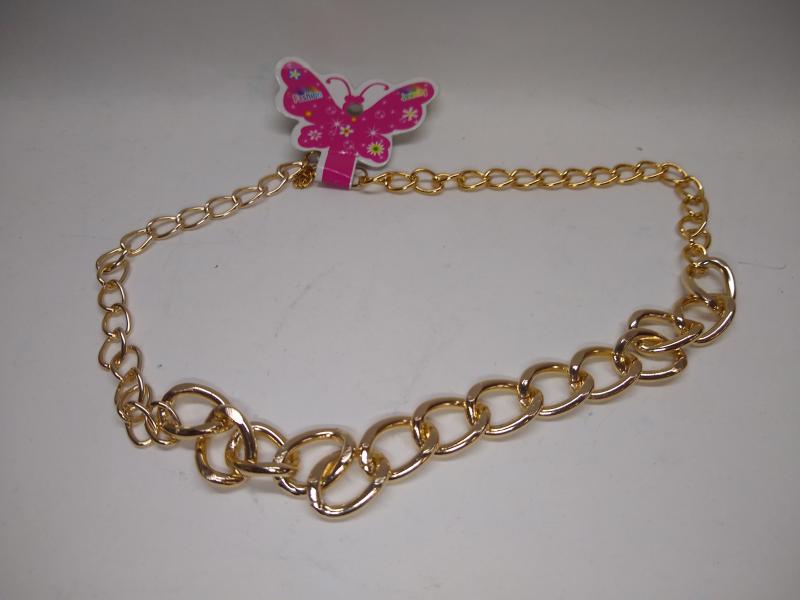 COLLAR FANTASIA DORADA DOBLE CADENA FINAL