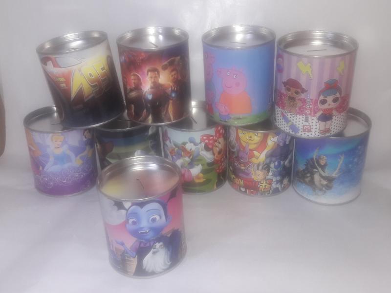 ALCANCIA PERSONAJES 12CM X 10 DIAM