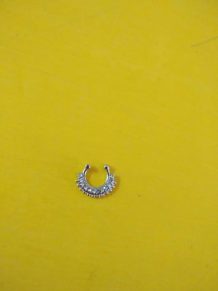 PIERCING A. QUIR FALSO OREJA/SEPTUM CON STRASS