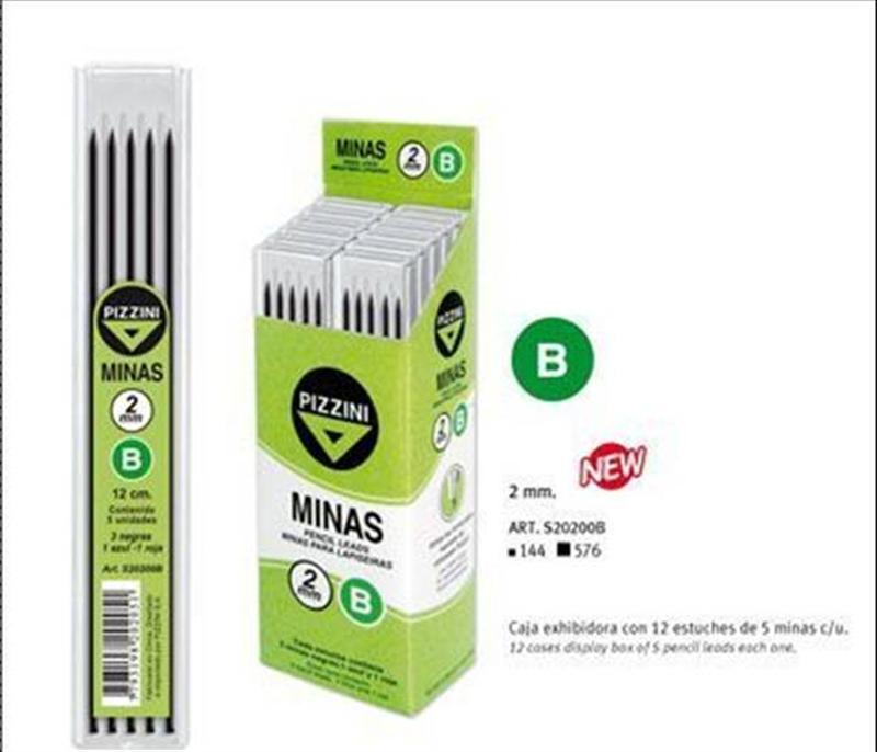 MINAS 2MM B EN ESTUCHE