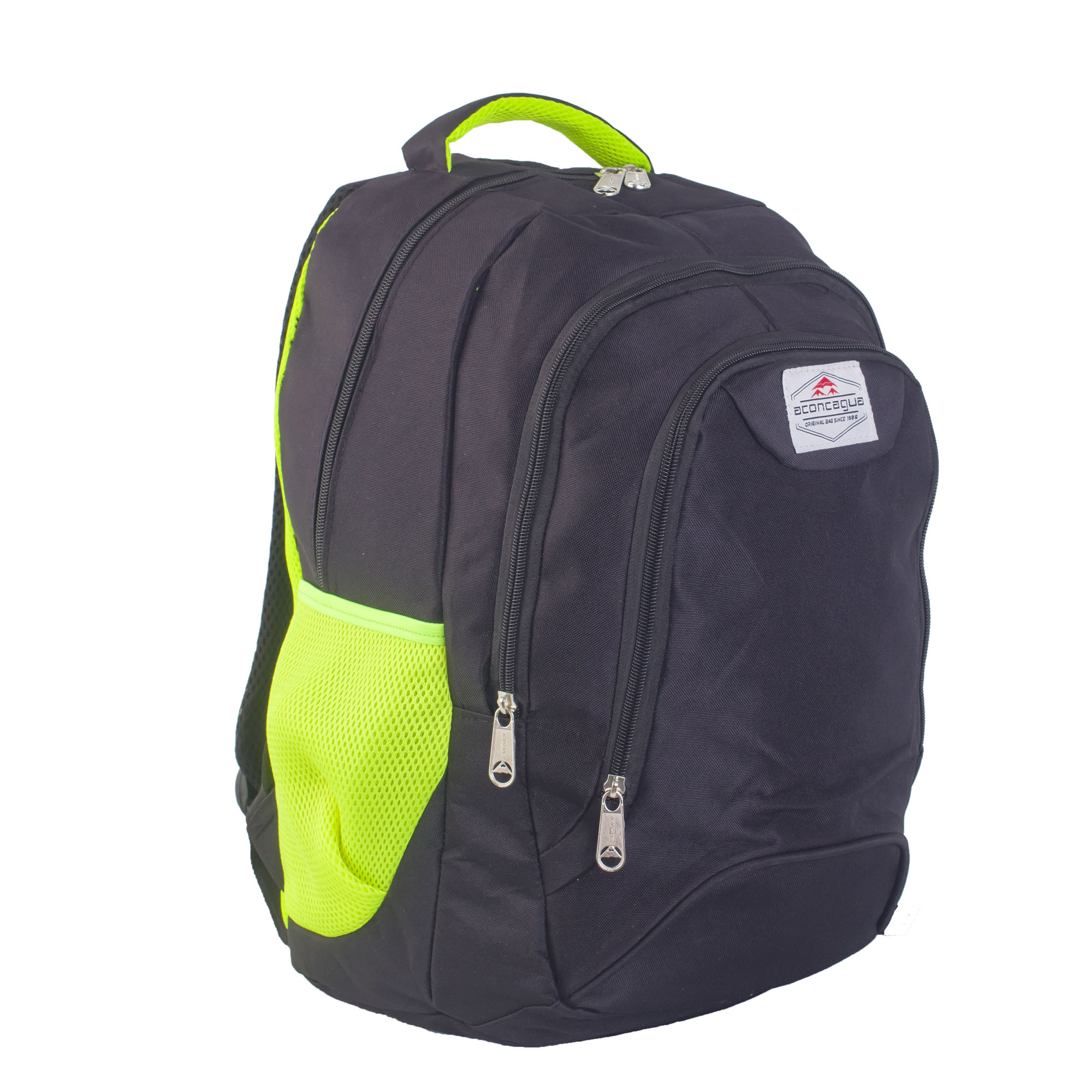 MOCHILA 3 DIVISIONES, CON BOLSILLOS LATERALES 45X30X15CM