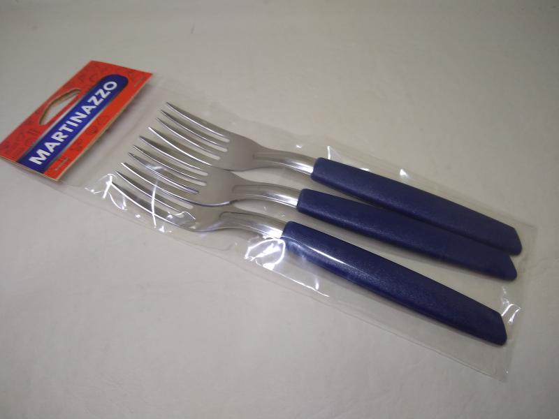 PIEMONTE * TENEDOR AZUL X 3 EN BOLSA