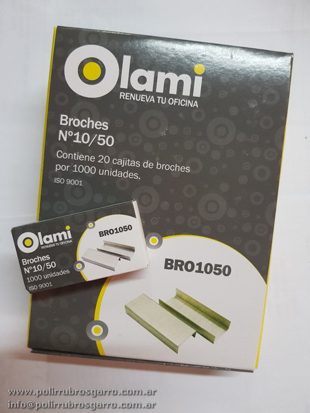 BROCHES 10/50 OLAMI X 1000 UNID
