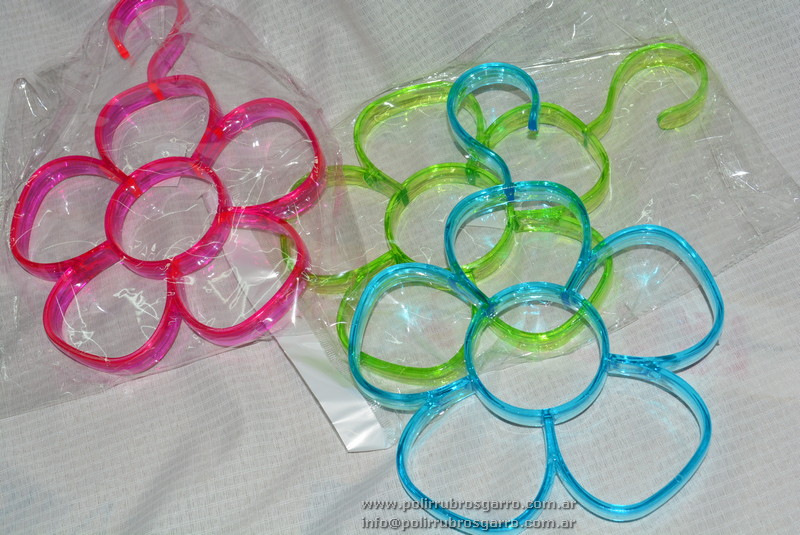 PERCHA F/FLOR ACRILICO PARA CHALINAS 27*19