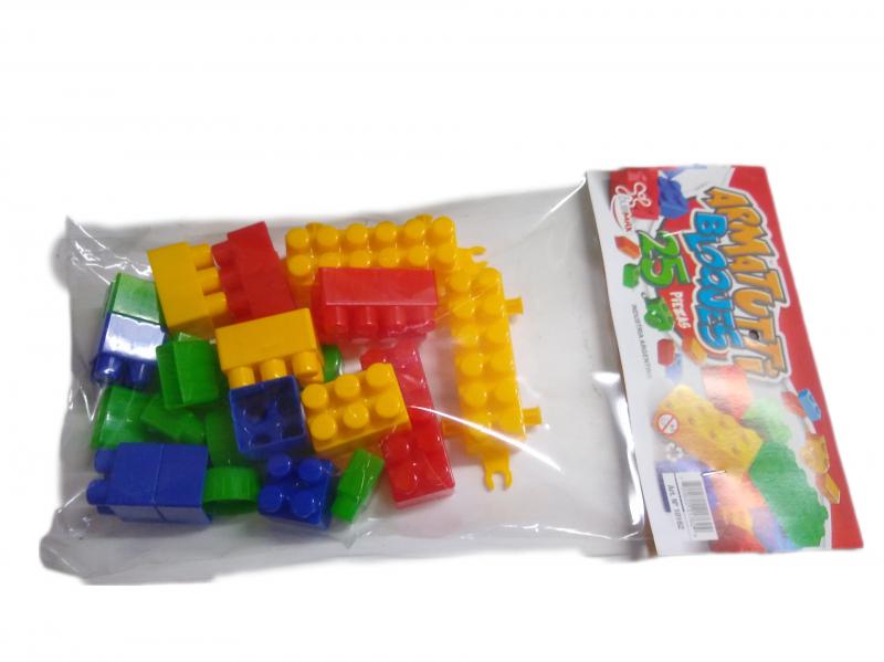 BLOQUES+RUEDITAS X 25 UNID