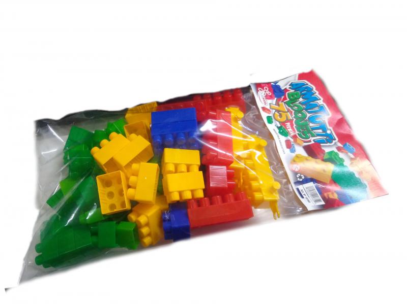 BLOQUES+RUEDITAS X 75 UNID