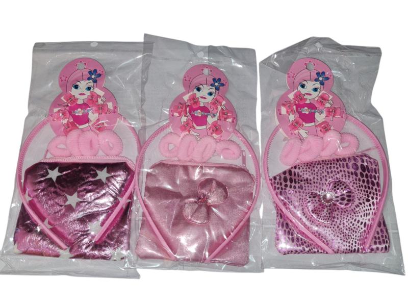 SET VINCHA+COLITA+BROCHE+CARTERITA