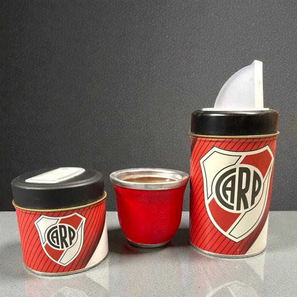 MATE * SET 2 LATAS + MATE RIVER