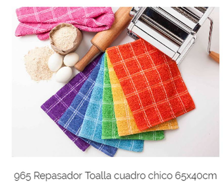 REPASADOR 40*65 TOALLA CUADRITOS COLORES