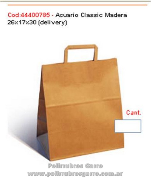 BOLSA 26*16*30 KRAF (DELIVERY)