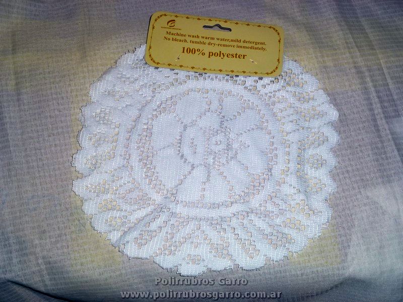 INDIVIDUALES X 2 CROCHET  REDONDO 25 CM