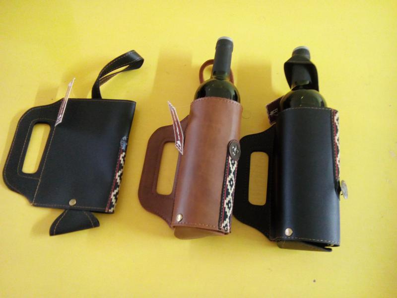 PORTABOTELLA CUERO C/GUARDA