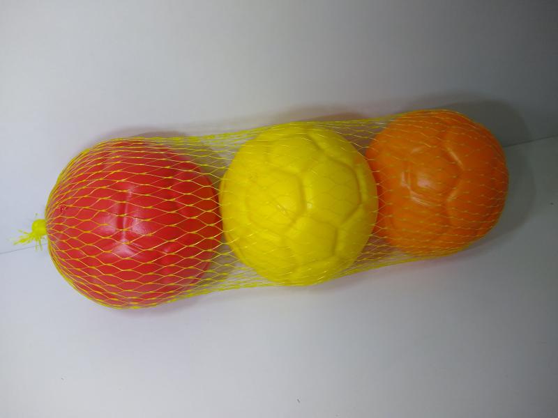 PELOTA PLASTICA N°3 X 3 UNID