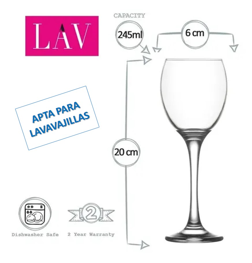 COPA VENUE AGUA 340 CC X 6 EN CAJA