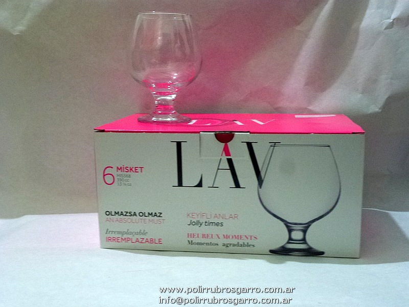 COPA MISKET BRANDY 390 CC X 6 EN CAJA