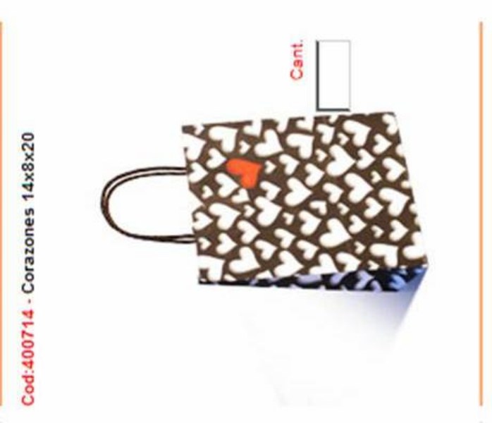 BOLSA 14*8*20 CORAZONES